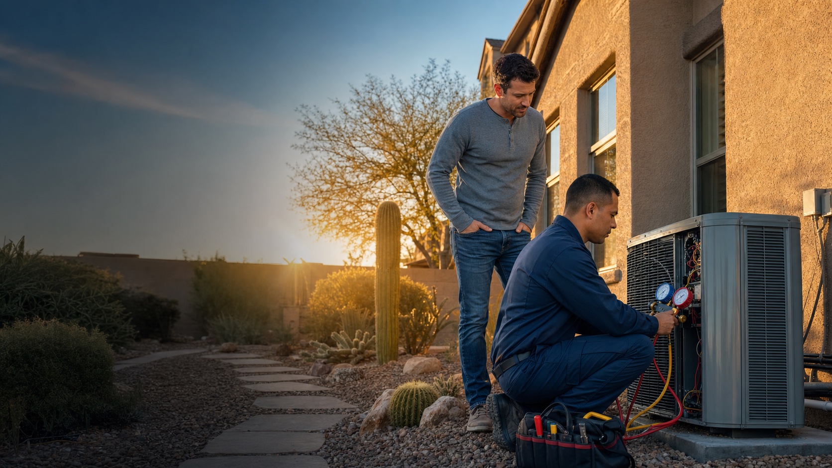 Air conditioning service for an Arvada home